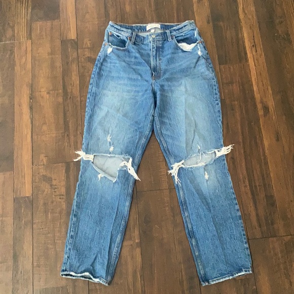 Abercrombie & Fitch Denim - Abercrombie & Fitch curve love 90’s straight jeans